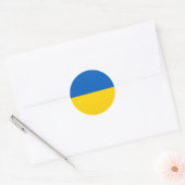 Oekraïense vlag (Oekraïne) Ronde Sticker (Envelop)