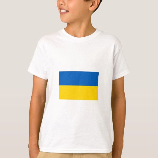 Oekraïense vlag (Oekraïne) T-shirt (Voorkant)
