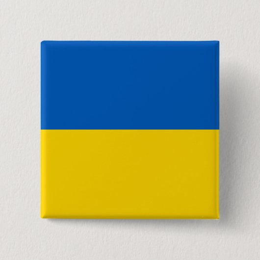 Oekraïense vlag (Oekraïne) Vierkante Button 5,1 Cm (Voorkant)