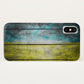 Oekraïense vlag op hout Case-Mate iPhone case (Achterkant (horizontaal))