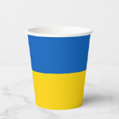 Oekraïense vlag papieren bekers (Voorkant)