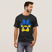 Oekraïense vlag Paw Dog Patriot Save Ukraine T-shirt (Voorkant volledig)