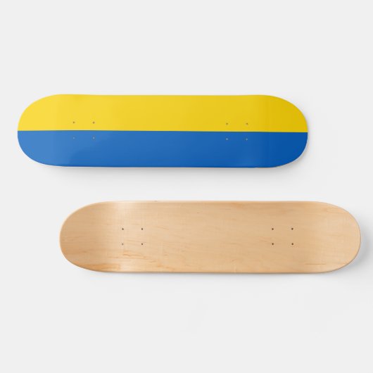 Oekraïense vlag persoonlijk skateboard (Horizontaal)