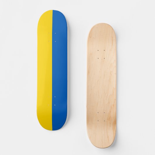 Oekraïense vlag persoonlijk skateboard (Voorkant)
