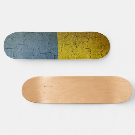 Oekraïense vlag persoonlijk skateboard (Horizontaal)