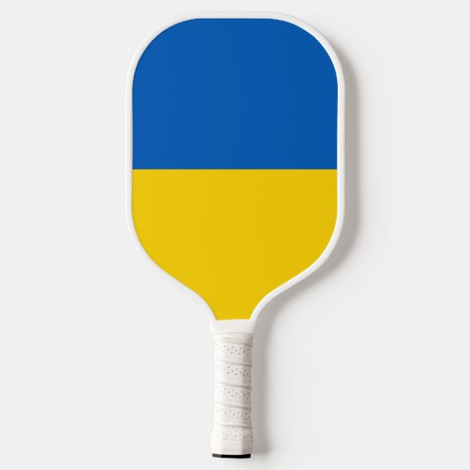 Oekraïense vlag pickleball paddle (Achterkant)