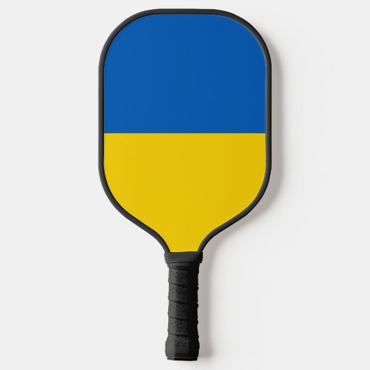 Oekraïense vlag pickleball paddle (Achterkant)