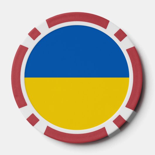 Oekraïense vlag poker chips (Achterkant)