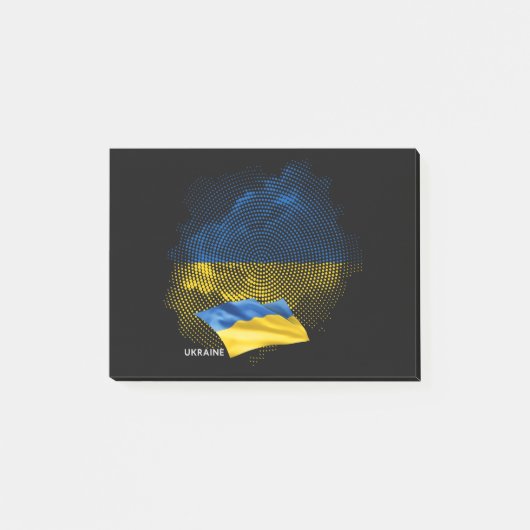 Oekraïense vlag post-it® notes (Voorkant)