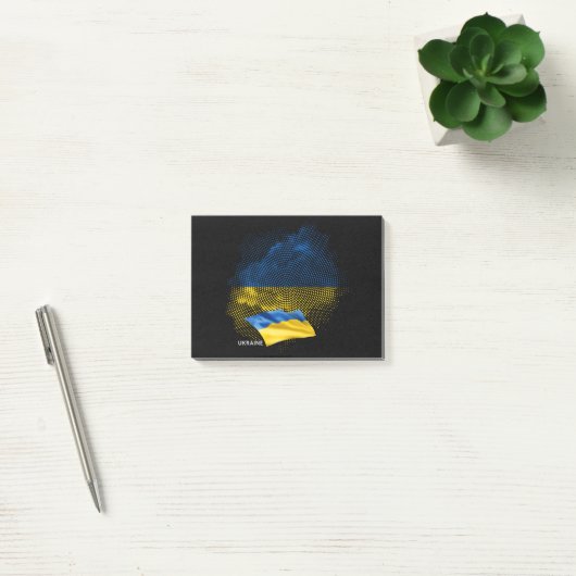 Oekraïense vlag post-it® notes (Kantoor)