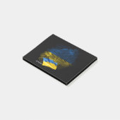 Oekraïense vlag post-it® notes (Schuin)