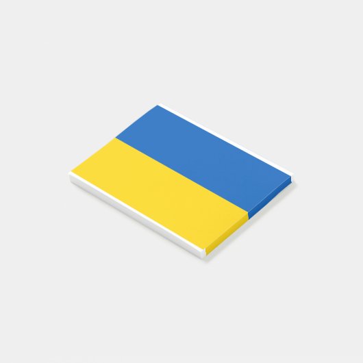 Oekraïense vlag post-it® notes (Schuin)