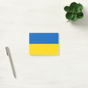 Oekraïense vlag post-it® notes
