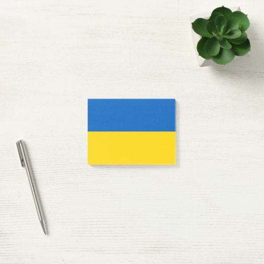 Oekraïense vlag post-it® notes (Kantoor)