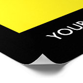 Oekraïense vlag poster (Hoek)