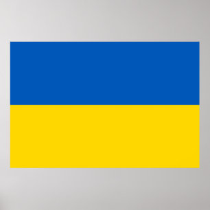 Oekraïense vlag.  poster