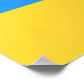 Oekraïense vlag poster (Hoek)