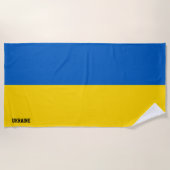 Oekraïense vlag Prachtige Patriottische Strandlaken (Voorkant)