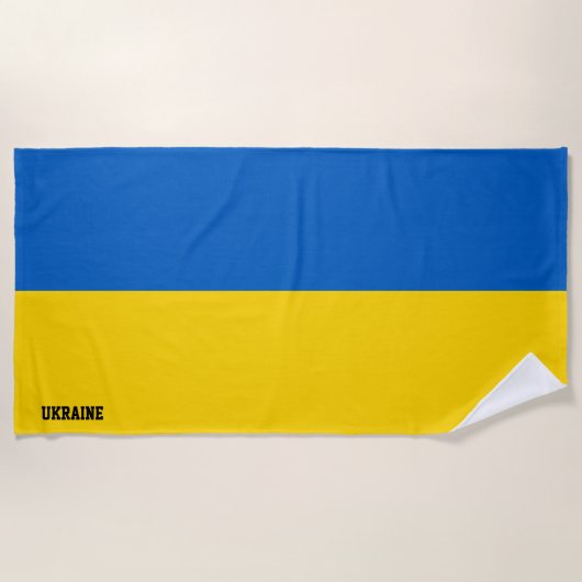 Oekraïense vlag Prachtige Patriottische Strandlaken (Voorkant)