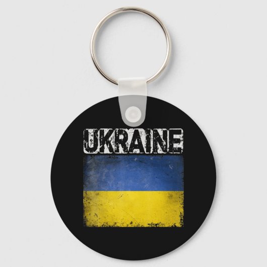 Oekraïense vlag - Pride Gift Sleutelhanger (Voorkant)