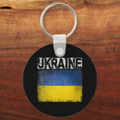 Oekraïense vlag - Pride Gift Sleutelhanger (Voorkant)