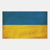 Oekraïense vlag rechthoekige sticker (Voorkant)