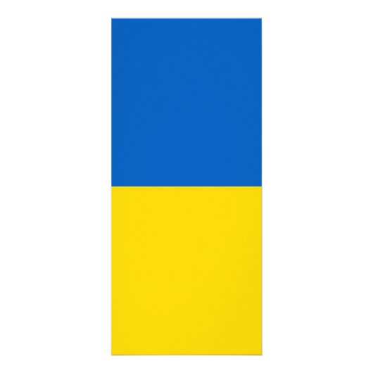 Oekraïense vlag reclamekaart (Achterkant)