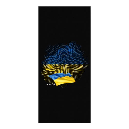 Oekraïense vlag reclamekaart (Voorkant)