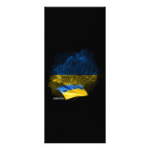 Oekraïense vlag reclamekaart (Achterkant)
