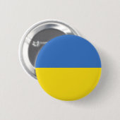 Oekraïense vlag ronde button 5,7 cm (Voorkant /achterkant)