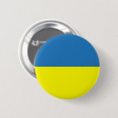 Oekraïense vlag ronde button 5,7 cm (Voorkant /achterkant)