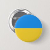 Oekraïense vlag ronde button 5,7 cm (Voorkant /achterkant)