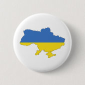 Oekraïense vlag ronde button 5,7 cm (Voorkant)