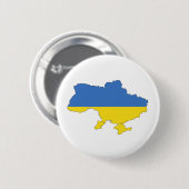Oekraïense vlag ronde button 5,7 cm (Voorkant /achterkant)