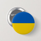Oekraïense vlag ronde button 5,7 cm (Voorkant /achterkant)