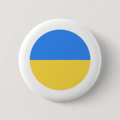 Oekraïense vlag ronde button 5,7 cm (Voorkant)