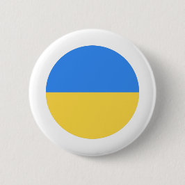 Oekraïense vlag ronde button 5,7 cm