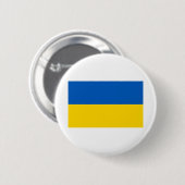 Oekraïense vlag ronde button 5,7 cm (Voorkant /achterkant)