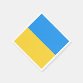 Oekraïense vlag servet (Hoek)