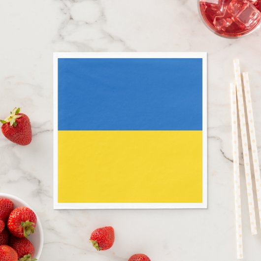 Oekraïense vlag servet (Insitu)