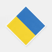 Oekraïense vlag servet (Hoek)