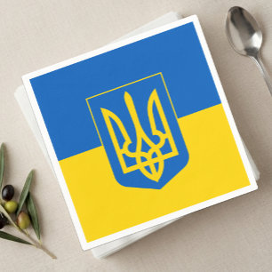 Oekraïense vlag servetten, Oekraïne feest /sport Servet