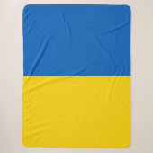 Oekraïense vlag sherpa deken (Voorkant)