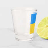 Oekraïense vlag shot glas (Links)