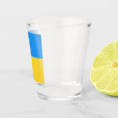 Oekraïense vlag shot glas (Rechts)