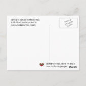 Oekraïense vlag Sidewalk Art Briefkaart (Achterkant)