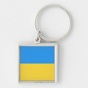 Oekraïense vlag sleutelhanger
