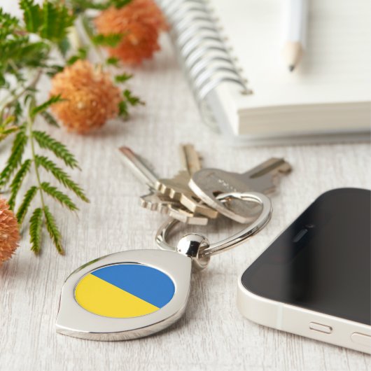 Oekraïense vlag sleutelhanger (Zijkant)