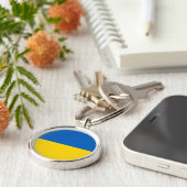 Oekraïense vlag sleutelhanger (Zijkant)