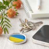 Oekraïense vlag sleutelhanger (Zijkant)